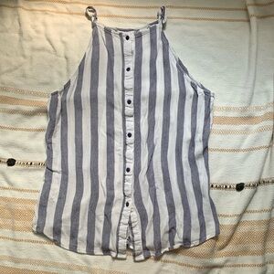 Striped Strappy Tank Top Size Large